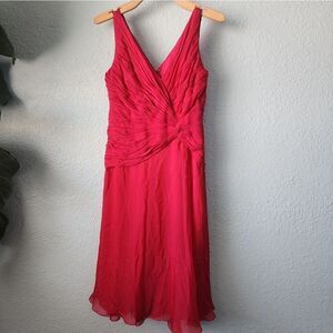 Tadashi Shoji Collection dress midi figure tone evening cocktail dress viva mage